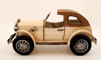 Retró pléh autó, 11x22x10cm