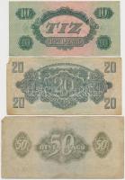 1944. 1P-100P (10x) "A Vörös Hadsereg Parancsnoksága" T:III,III-