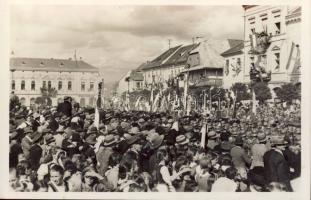 Kézdivásárhely magyar csapatok bevonulása