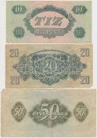 1944. 1P-100P (10x) "A Vörös Hadsereg Parancsnoksága" T:III,III-