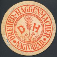 1943 Dreher-Haggenmacher Nagyvárad söralátét, hátoldalán postázott üzenettel