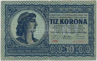 1919. július 15. 10K T:III  Hungary 15.07.1919. 10 Korona C:F  Adamo K12