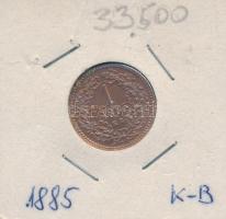 1885KB 1kr Cu "Középcímer" T:1- Adamo M4.1