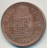 1887KB 1kr Cu "Középcímer" T:1-