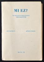 1964 Sz. Kovács Irén: Mi ez? Építészettörténeti Társasjáték. Budapesti műemlékek. Hiánytalan, 13x9cm