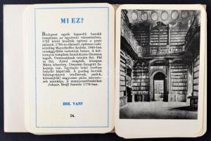 1964 Sz. Kovács Irén: Mi ez? Építészettörténeti Társasjáték. Budapesti műemlékek. Hiánytalan, 13x9cm