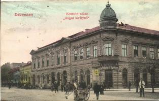 Debrecen, Kossuth utca, Angol királynő szálloda, Kegyelet Temetkezési intézet (EK)