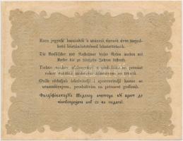 1848. 10Ft "Kossuth bankó" fordított hátlapi alapnyomat T:III szép papír 
Adamo G111h