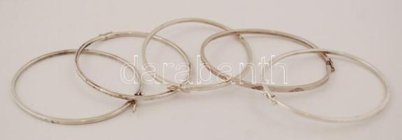 Ezüst(Ag) karperec, 5 db, jelzettek, nettó: 15,4 g