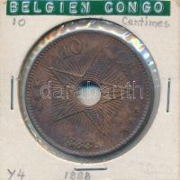 Belga-Kongó 1888. 10c Br "II. Lipót" T:2
Belgian Congo 1888. 10 Centimes Br "Leopold...