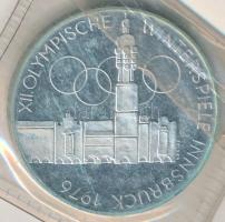 Ausztria 1976. 100Sch Ag "Innsbruck - XII. Téli olimpia / Épületek és olimpiai logó" fóliá...
