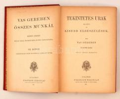 Vas Gereben: Tekintetetes urak és  kisebb elbeszélések. Bp., é.n., Franklin. Kiadói egészvászon soro...