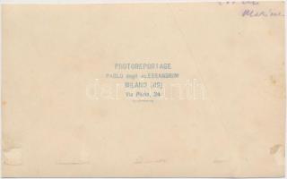 cca 1930-40 Futóverseny magyar résztvevővel, Paolo degli Alessandrini, Milano pecséttel jelzett fotó...