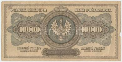 Lengyelország 1922. 10.000M T:III apró szakadások, kis papírhiány
Poland 1922. 10.000 Marek C:F tin...