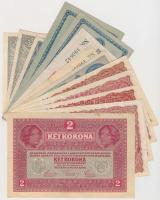 1914-1920. 2K (6x) 1916-1920. 1K (4x) + 1920. 20f (2x) + 50f T:I-,II-,III