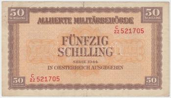 Ausztria/nemzetközi megszállás 1944. 50Sch T:III Austria/allied occupation 1944. 50 Schilling C:F  Krause 109