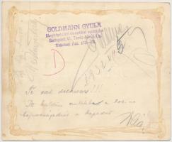 1932  Magyar Atlétikai Szövetség Bajnoki viadala: 200m-es gátfutás, Goldmann Gyula pecséttel jelzett...