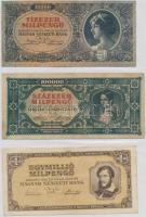 47db-os vegyes magyar pengő és forint bankjegy tétel, főleg pengők, albumban T:vegyes