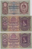 47db-os vegyes magyar pengő és forint bankjegy tétel, főleg pengők, albumban T:vegyes