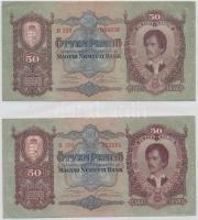 47db-os vegyes magyar pengő és forint bankjegy tétel, főleg pengők, albumban T:vegyes