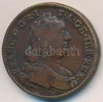 Ausztria 1760W 1kr Cu "Lotharingiai Ferenc" T:2- Austria 1760W 1 Kreuzer Cu "Franz I" C:VF