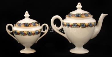 Victoria öt személyes mokkás készlet, jelzett, hibátlan, matricás