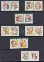 2001-2005 Costumes 5 sets + 2 blocks 2001-2005 Népviseletek 5 klf sor + 2 blokk