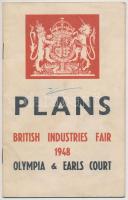 1948 Plans British Industries Fair, Olympia- Earls Court, pp.:10, 19x12cm