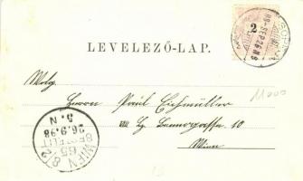 1898 Sopron, Ödenburg; Brennbergbányai ipari vasút, Brennberg; Bánfalva, Wandorf; Kummert N. Lajos A...