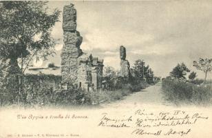 Rome, Roma; Via Appia, Tomba di Seneca / the tomb of Seneca