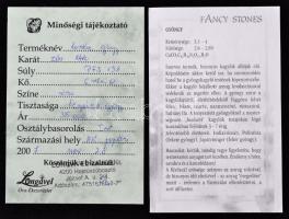 Tenyésztett gyöngy karkötő, arany (Au.) 14K zárral, jelzett, minőségi tájékoztatóval, h: 19 cm