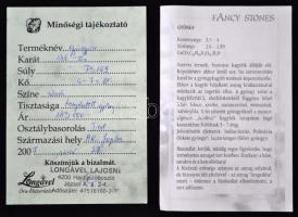 Tenyésztett gyöngy nyaklánc, arany (Au.) 14K zárral, jelzett, díszdobozban, minőségi tájékoztatóval,...