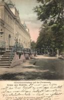 Beszterce, Bistritz; Gewerbevereinshaus auf der Promenade; Verlag C. W. Schell / chamber of commerce, promenade (EB)