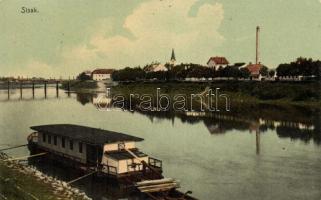 Sziszek, Sisak; port, ship (EK)