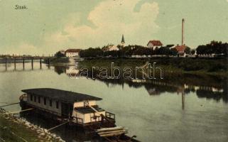 Sziszek, Sisak;  port, ship (EK)