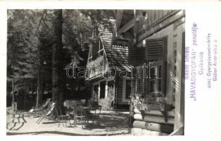 Gyilkos-tó, Gábor Áron utca. 2. Szász István Havasi Gyopár penziója; Szász István felvétele / hotel, photo