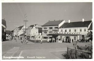 Gyergyószentmiklós, Gherogheni; Kossuth Lajos tér, Idegenforgalmi iroda / Kossuth Square, tourist office