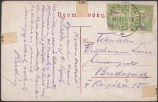 Gyilkos-tó (Gyergyószentmiklós) fél panoráma képeslap /  half of a panorama postcard