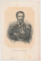 Jelzés nélkül: Dembinszky Henrik (1791-1864), lengyel gróf, a magyar szabadságharc honvéd altábornagya, litho, papír, kissé foltos, 17x12cm