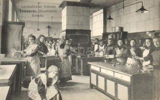 Temesvár, Timisoara; Iskolanővérek Intézete, Konyha / boarding school interior, kitchen (EK)