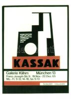 1965 Kassák Lajos Bauhaus plakátja, Galerie Klihm, München s: Kassák Lajos