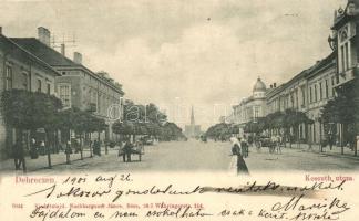 Debrecen, Kossuth utca, kiadja Nachbargauer János