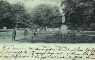 1899 Pozsony, Pressburg, Bratislava; Liget / park (EK)