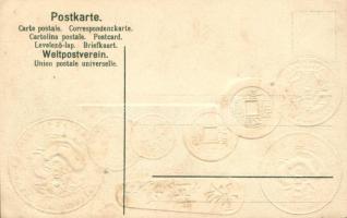 China (Kwang-Tung, Hu-Peh); set of coins, flag, Emb. litho (fl)