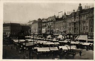 Zagreb, Zágráb; 12 db RÉGI városképes képeslap, vegyes minőség / 12 old town-view postcards, mixed q...