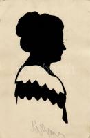 7 db RÉGI motívumlap, sziluett művész lapok / 7 old motive cards, silhouette art postcards