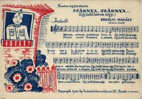 1942 Szárnya, szárnya... Induló, irredenta dal / WWII Irredenta music sheet (EK)