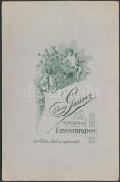 cca 1900 Automobilista, keményhátú fotó Johann Gassner ernstbrunni műterméből, 11×16,5 cm /

cca 1...
