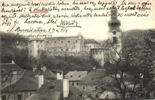 Selmecbánya, Banská Stiavnica; Látkép az Óvárral és környékével; Grohmann kiadása / view