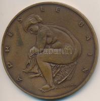 Kiss Kovács Gyula (1922-1984) 1964. "Renoir" Br emlékérem ÁPV plasztiktokban (60mm) T:1